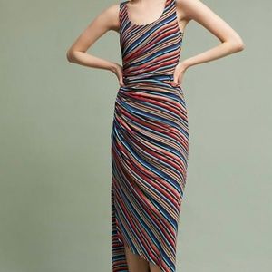 Anthropologie Rainbow Striped Luca Dress